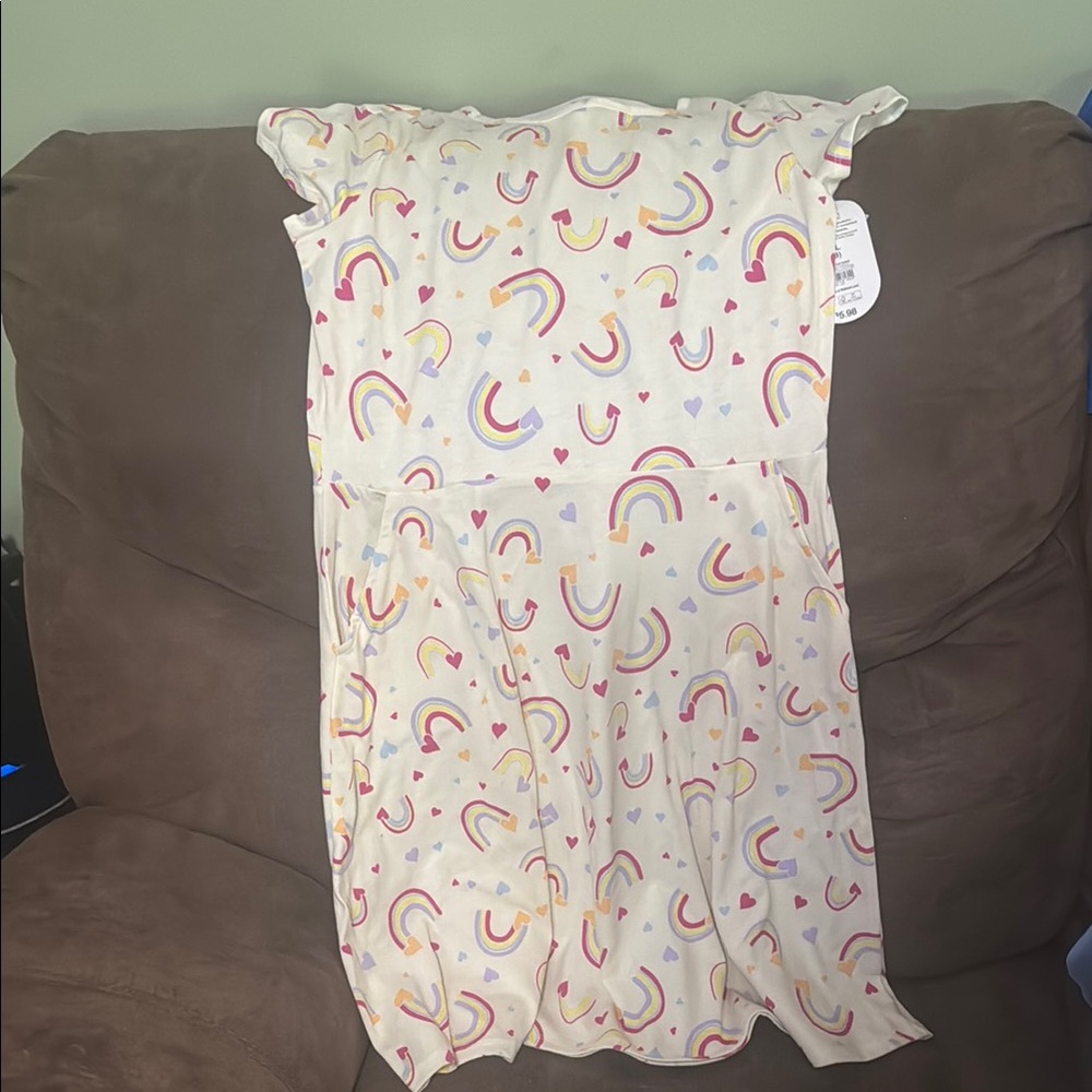 Rainbow Print Dress